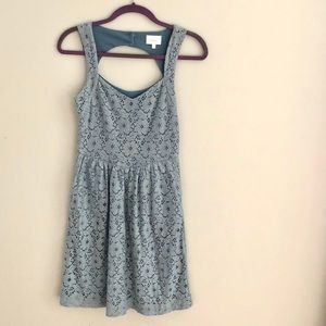 blue lace dress (anthropologie/deletta)